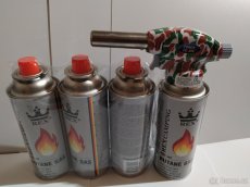 Plynový hořák a 4 kartuše - 5