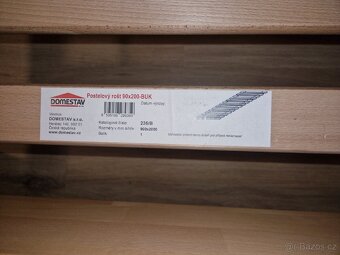 Postel 90×200 dubová + MATRACE ZDARMA - 5