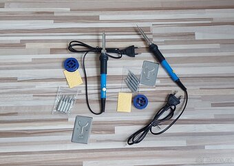 Mikropájka 230V/60W, s výměnnými hroty+cín+držák, TOP. - 5