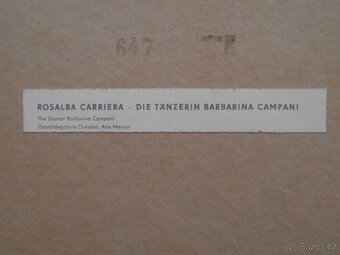 R. CARRIERA obraz RITRATTO DELLA BALLERINA BARBARA CAMPANINI - 5