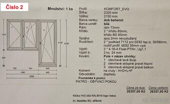 Plastové okna, balkonové dveře VEKRA - 5