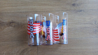 Skleničky s motivem basketbalistů USA - 3 ks - 5