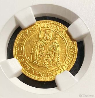 Svatováclavský dukát 1928, certifikace NGC MS 62 - 5