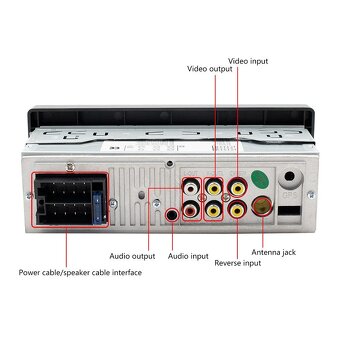 Dotykové 1din autorádio 5" s kamerou Bluetooth FM - 5