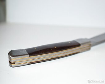 Kuchyňský kovaný nůž, dvě čepele, ruční výroba - 5