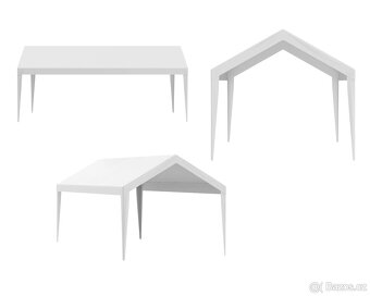 Přístřešek na auto - garážový stan (pouze plachta) 3x6m nový - 5