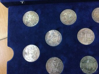 Kompletní stříbrná sada Rakouska v originál boxu - 5