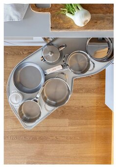 Výsuvně otočná police "Kesseböhmer LeMans" - 5