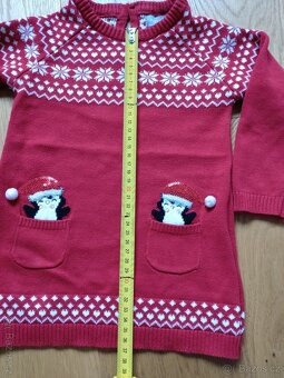 Pletené šatičky - vánoční tučnáci (86) - 5