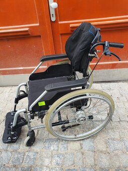 invalidní vozík Meyra, 4 brzdy, sundavací kola - 5