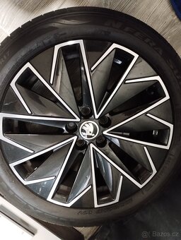 Originál ALU kola Škoda Scala Kamiq R17 + letní pneu - 5