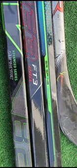 Profi hokejky Bauer a CCM – karbonové hole, 4 ks - 5