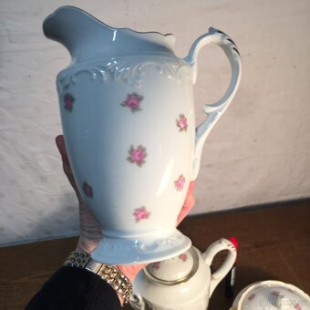 Stará konvice džbánek,cukřenka Schlaggenvald Slavkov - 5