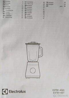 NOVÝ  MIXER  ELEKTROLUX  Create 3  / E3TB1-4GG / - 5
