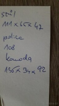komoda, stul a police - 5