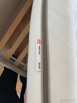 Postel: IKEA MALM 140x200, světle šedá - 5