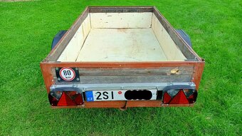 Prodám dřevěný přívěsný vozík do 600 kg po STK - 5