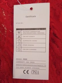 NOVÉ DÍVČÍ KRAJKOVÉ ČERVENÉ ŠATIČKY na vánoční besídku - 5