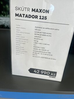 Skútr matador maxon 125 - 5