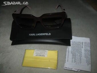 nové sluneční brýle Karl Lagerfeld burgundy/pink - 5