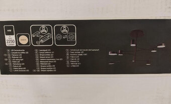 Lustr na tyči WARIS LED zn. Wofi S Černý 2 roky záruka - 5