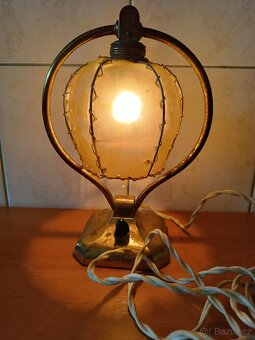 Starožitná mosazná lampa - 5