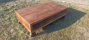 Konferenční stolek Industrial top model masiv dřevo - 5