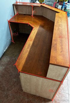 Prodejní pult + PC pracoviště / recepce do obchodu - 5
