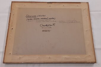 Obraz originál František Motyčka voskový pastel, signováno - 5