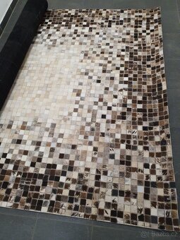 oboustranný koberec z hovězí kožešiny, 3x2 m - 5