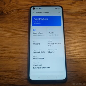 Realme Narzo 30 5G-6,5"IPS/ 128GBÚ 48 Mpx/ stříbrná - 5