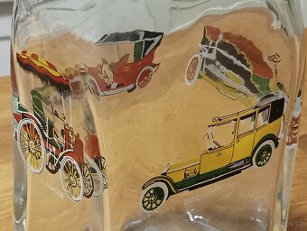 SILNOSTĚNNÁ SKLENĚNÁ LÁHEV DEKOROVANÁ VETERÁNY - 5