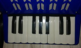 Nová tahací harmonika dětská-větší/ akordeon modrý - 5