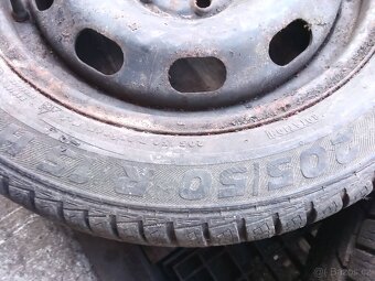sada plechových disků škoda octavia 1 + pneu - 5