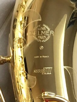 Selmer Serie III Tenorsaxophon mit Gravur. Wenig gespielt. O - 5