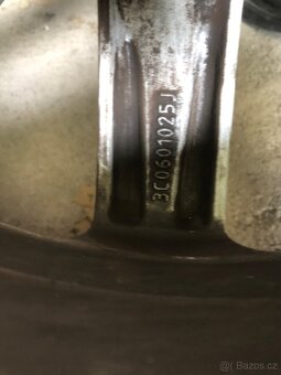 VW originál alu kola 7,5Jx17 s pneu,pěkny stav - 5