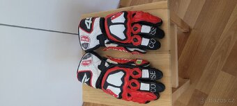 4SR závodní rukavice vyrobený na zakázku s designem Ducati - 5