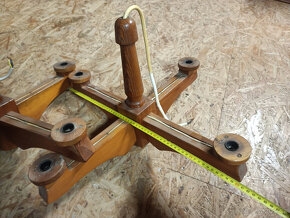 2x starožitný 4-ramenný retro lustr - 5