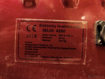 Invalidní vozík Selvo 4250 - 5