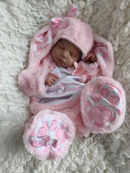 Overal/kostým zajíčka se srdíčky - 5