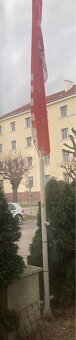 2x sloup / stožár na prapory 5m - 5