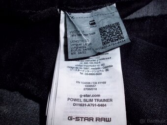 G-Star Raw pánske športové chino riflové nohavice L-XL - 5