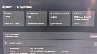 Herní pc ryzen 9, gtx 3070ti - 5