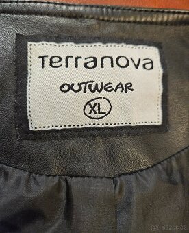 Černá bunda z ekokůže vel. XL, zn. TERRANOVA. - 5