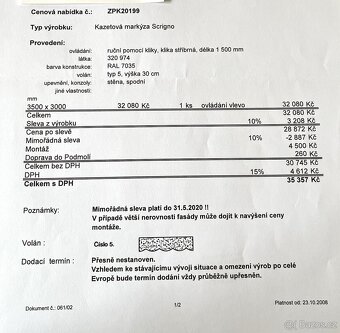 PRODÁM KAZETOVOU MARKÝZU - 5