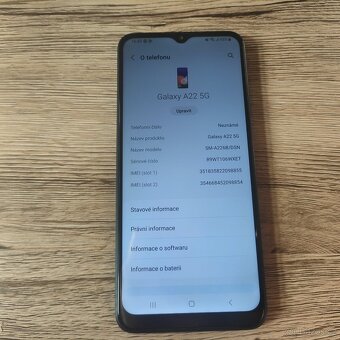 Samsung Galaxy A22 5G- 6.6" 90Hz FHD+/ 64GB ROM/4GB RAM šed - 5