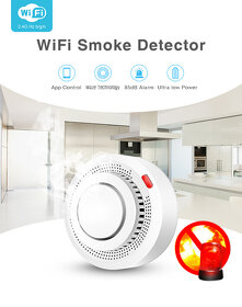 Detektor kouře SMART pro aplikaci Smart Life, Tuya, ap. WiFi - 5