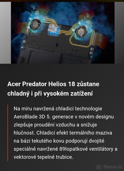 Herni laptop Acer Predator 18" - 5