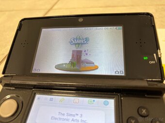 Nintendo 3DS + dokovací stanice + originál nabíječka + hra S - 5