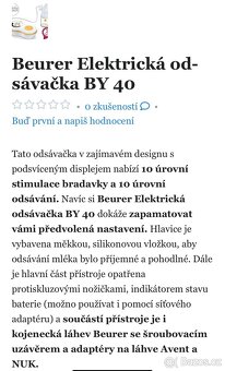 Elektrická odsávačka mateřského mléka - 5